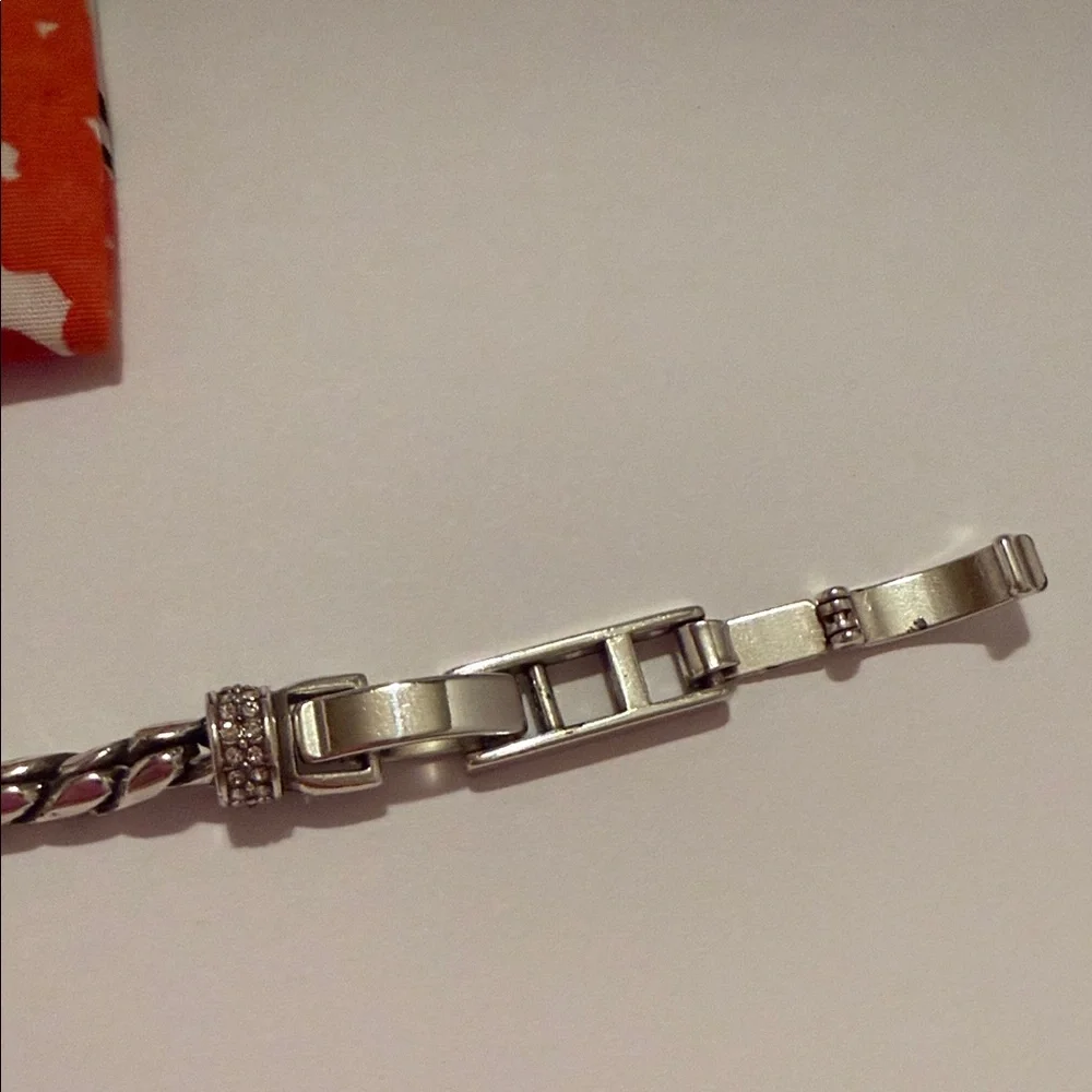 Brighton Silver Heart Charm Bracelet with Floral Drawstring Pouch - Multicolor - Picture 6 of 12